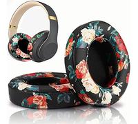 Studio 2 Ear Pads Cushions Replacement Earpads for Beats Studio 2 & Studio 3 Wired & Wireless Headphones, Ear Cushions Memory Foam Earpads with Soft Protein Leather Replacement Parts-Black Floral