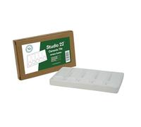 Studio 22 Ceramic Paint Palette with 5 Round Wells & 5 Slant Wells