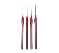 Studio 22 Triangular Grip Handle Model Painting Detail Rigger Brush Set of 4