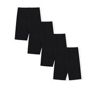 Studio 3 Girls Biker Shorts 4-Pack Dance Activewear Bottom, Black, 6X
