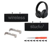 Studio 3 Hinge Headband Connector Replacement Metal Repair Parts Compatible with Beats Studio 3.0 Wireless Over-Ear Headphones Repair Kit (Black)