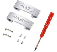 Studio 3 Hinge Replacement Parts As Same As OEM Accessories, Durable Repair Kit Compatible with Beats by Dre Studio3 Wireless Headphones (Silver)