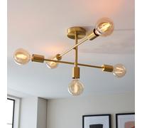 Vogue Ryker 5 Light Semi Flush Ceiling Light
