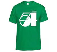 Studio 54 New York Disco Men's T-Shirt Clubbing Dance Gift Game S to 5XL Tee Top(Irish Green,L)