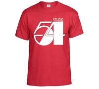Studio 54 New York Disco Men's T-Shirt Clubbing Dance Gift Game S to 5XL Tee Top(Red,M)