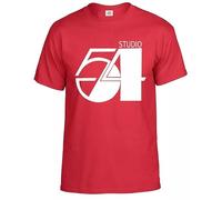 Studio 54 New York Disco Men's T-Shirt Clubbing Dance Gift Game S to 5XL Tee Top(Red,XXL)