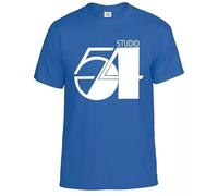 Studio 54 New York Disco Men's T-Shirt Clubbing Dance Gift Game S to 5XL Tee Top(Royal Blue,5XL)