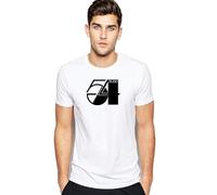 Studio 54 T-Shirt New York Disco Music Dance Broadway Retro (UK, Alpha, M, Regular, Regular, Standard, White)