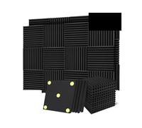 Studio Acoustic Foam 12 Pack Density Soundproof Wall Panels Soundproofing Bedroom Treatment Home Decoration