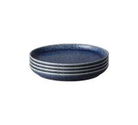 Studio Blue Cobalt Coupe Medium Plates - Set Of 4 -