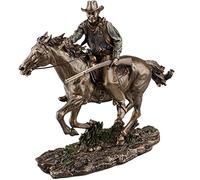 Studio Collection Bronze Screen Legend Riding Cowboy - John Wayne,27 cm high x 32 cm wide x 10 cm