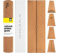 Studio Cork Yoga Mat - Non-Slip, Lightweight, & Compact. Travel-Friendly Version of Our Luxury Mat. Natural, Non-Toxic, Eco-Friendly. Optional Alignment Lines. Great for Small Spaces & On-the-Go Use.