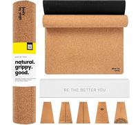 Studio Cork Yoga Mat - Non-Slip, Lightweight, & Compact. Travel-Friendly Version of Our Luxury Mat. Natural, Non-Toxic, Eco-Friendly. Optional Alignment Lines. Great for Hot Yoga & On-the-Go Use.