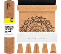 Studio Cork Yoga Mat - Non-Slip, Lightweight, & Compact. Travel-Friendly Version of Our Luxury Mat. Natural, Non-Toxic, Eco-Friendly. Optional Alignment Lines. Great for Small Spaces & On-the-Go Use.
