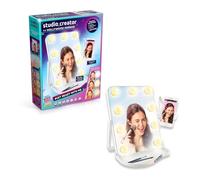Studio Creator Hollywood Mirror #Get Ready With Me, LED Mirror with Phone Holder, Record All Your Content & Tutorials Hands Free with Perfect Lighting
