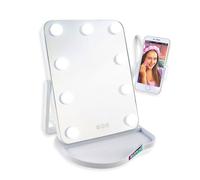 Studio Creator Hollywood Mirror - Large Vanity Mirror with 3 Light Modes, Touch Brightness Control & 360° Phone Holder - Perfect for GRWM, Selfies, Makeup and Beauty Tutorials
