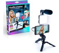 Studio Creator Podcast and Vlogging Kit, Phone Holder, LED Light, Microphone +