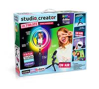 Ultimate Video Maker Kit, XL Green Screen, Colour LED Ring Light, Microphone + Selfie Light, 'On Air' Lightbox + More! For Ages 14+