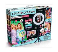 Canal Toys Studio Creator INF 003UK Video Maker Kit Deluxe, Colour LED XL Green Screen, 1m Tripod, Remote, Clip-On Selfie Ring Light + Guide,Multicolor,45 x 8 x 36 centimeters