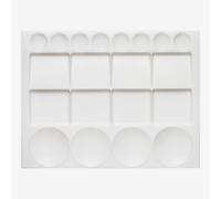 Studio Essentials : Large Rectangular Plastic Palette : 10x13in : 20 Well