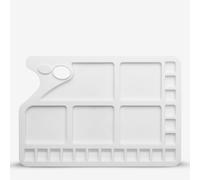 Studio Essentials : Large Rectangular Plastic Palette : 10x13in : 23 Well