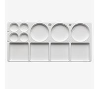 Studio Essentials : Medium Rectangular Plastic Palette : 12.5x6in