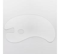 Studio Essentials : Transparent Acrylic Kidney Palette : 25x43cm 3mm thick