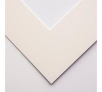 Studio Essentials : White Core Pre-Cut Mounts 1.4mm outer size : 24x30cm aperture size : 15x20cm : Antique White