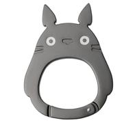 Studio Ghibli GBL My Neighbour Totoro Face Carabiner Large Totoro Keyring with Double Ring, Aluminium Alloy & Iron, Bag and Key Accessory