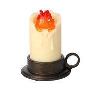 Studio Ghibli Howl’s Moving Castle Calcifer Flickering Candle Light - Colour-Changing LED - Decorative Lamp with Holder