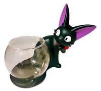 Studio Ghibli Kiki’s Delivery Service Jiji Vase - Rare Resin Figure with Removable Glass Bowl, Official Collectable Home Décor Gift