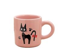 スタジオジブリ Studio Ghibli Kiki’s Delivery Service Mug Jiji Cat Mint Green Cup Semi-Porcelain Dishwasher & Microwave Safe Official Collectible Gift 300ml Mint (Mint)