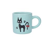 Studio Ghibli Kiki’s Delivery Service Mug Jiji Cat Mint Green Cup | Semi-Porcelain, Dishwasher & Microwave Safe, Official Collectible Gift 300ml Mint