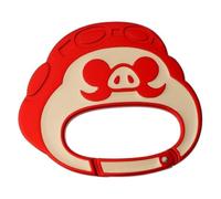 Studio Ghibli Porco Rosso Keychain - Aluminium Keychain with Double Ring - Lightweight Durable Accessory, GBL, Porco Rosso Face Carabiner Design