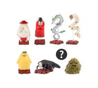 Studio Ghibli Spirited Away Pose Collection DX - Full Set of 8 Gods Miniature Figures with Secret Character Collectibles by Benelic | Detailed PVC & ABS Anime Figurines for Display & Decoration