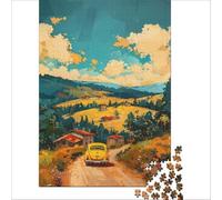 Studio Ghibli-Style Countryside jigsaw puzzle 1000 | Analysis and logic educational challenge Birthday Present,Travel Gifts, 38x26cm