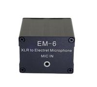 Studio Grade XLR To 3.5mm Electret Microphone Converter Aluminum Construction For Clear Voice Capturing And Editing Metal XLR Converter