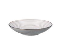 Denby Studio Grey Ridged Bowl, Large, Quartz