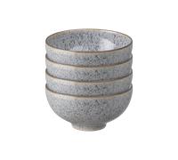 Denby Studio Grey Set Of 4 Grey Rice Bowls