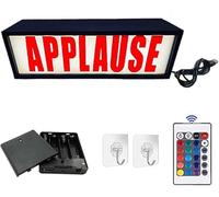 Studio Lamp, Applause Wall Hanging LED Light with Remote Control, Hooks, 16 Lighting Modes, USB Powered, for Movie Theater, Live Advertising, Theater, Room, Home Decoration