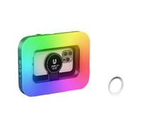 Studio LED Fill Light with Multicolor Mode 1/4in Screw Cold Shoe Slot for Live Streaming Content Creation Quick Assembly Adjustable Color LED Rings Light