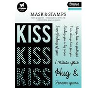 Studio Light Essentials Stencils & Stamps-Nr. 06, Kiss Sentiments