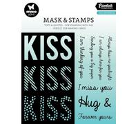 Studio Light Essentials Stencils & Stamps-Nr. 06, Kiss Sentiments