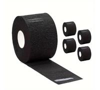Studio Limited Disposable Barber Neck Strips Tape Paper Roll Barber Supplies Neck Strip Disposable Paper - Black (1000 Strips, 10 Rolls)