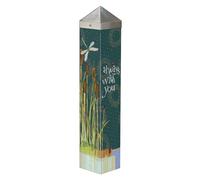 Studio M Always with You Art Pole Memorial Bereavement Outdoor Decorative Garden Post, Made in USA, 20 Inches Tall, Multicolor