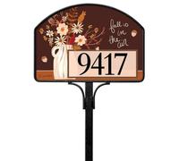Studio M Vinyl Decorative Autumn Harvest Easy Change, Garden Lawn Yard DeSign Magnet 14 x 10 Inch Brown Tan White Fall In The Air