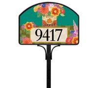 Studio M Vinyl Decorative Fall Harvest Easy Change, Garden Lawn Yard DeSign Magnet 14 x 10 Inch Orange Yellow Green Autumn Floral In Coffee Can