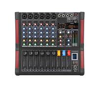 Studio Mixing Desks, Live Mixers Bluetooth Record 6 Channels 99 DSP Effect USB Function Professional Audio Mixer DJ Mixer