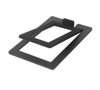 Studio Monitor Stands Pair Duty Desk Mount with Vibration Absorption Pads 23cm-35cm Range(Black-Hollow)