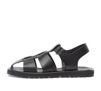 Studio Nicholson Men's Sandom Leather Fisherman Sandal Black